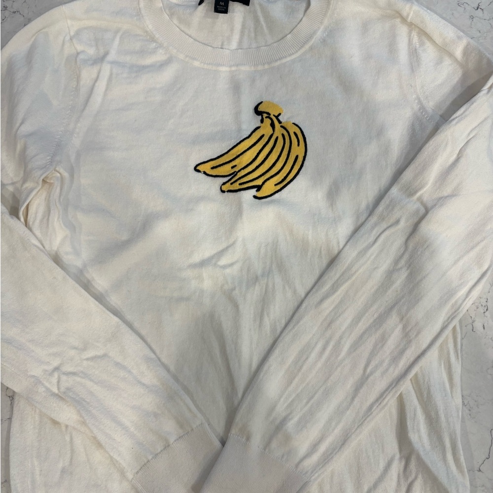 Banana Republic Classic White Knit Top